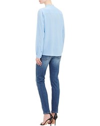 Stella McCartney Swallow Embroidered Jeans Blue