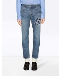 Gucci Tapered Yankees Logo Jeans