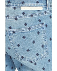 Stella McCartney The Skinny Star Embroidered Boyfriend Jeans