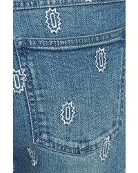 Stella McCartney Zigarette Embroidered Skinny Boyfriend Jeans