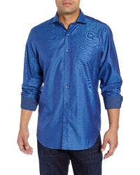 Bugatchi Classic Fit Embroidered Sport Shirt