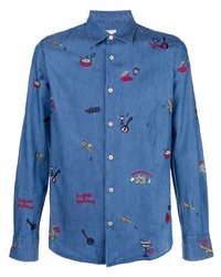 Paul Smith Embroidered Travel Details Shirt
