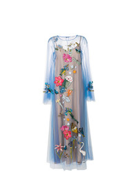 Vivetta Nature Embroidered Sheer Dress