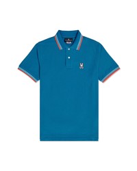 Psycho Bunny Crossgate Tipped Pima Cotton Pique Polo