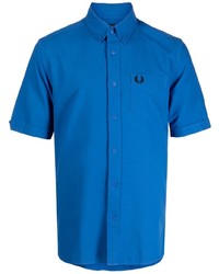 Fred Perry Logo Embroidered Short Sleeve Shirt