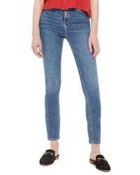 Topshop Jamie Embroidered High Rise Skinny Jeans