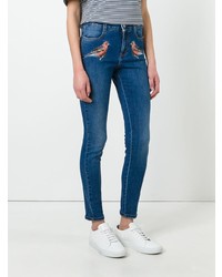 Stella McCartney Robin Embroidered Skinny Jeans
