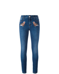 Stella McCartney Robin Embroidered Skinny Jeans