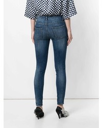 Dolce & Gabbana Skinny Jeans With Sacred Heart Patch