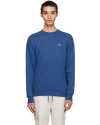 NIKE JORDAN Blue Embroidered Sweatshirt
