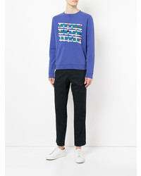 Geym Embstract Motif Embroidered Sweatshirt