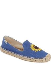 Soludos Embroidered Flower Espadrille Slip On