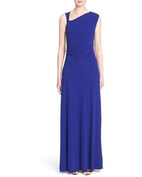 St. John Collection Ruched Matte Jersey Gown
