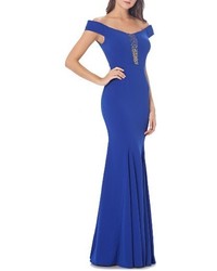 Carmen Marc Valvo Infusion Off The Shoulder Mermaid Gown
