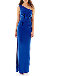 Liliana Simply One Shoulder Side Slit Gown