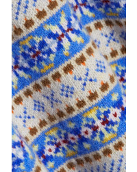 Stella McCartney Fair Isle Wool Sweater Blue