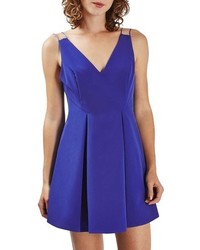 Topshop Strappy Fit Flare Dress