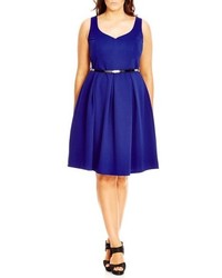 City Chic Sweetheart Fit Flare Dress