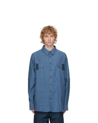 House Of The Very Islands Blue Flannel Big Shirt