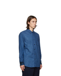 Blue Blue Japan Blue Flannel Check Hand Dyed Shirt