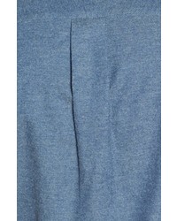 J Press York Street Trim Fit Long Sleeve Cotton Flannel Sport Shirt