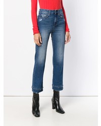 7 For All Mankind Beaded Hem Cropped Jeans