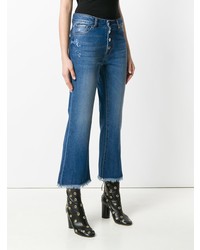 EACH X OTHER Button Cropped Jeans
