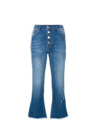 EACH X OTHER Button Cropped Jeans