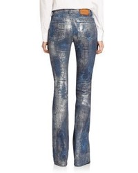Ralph Lauren Collection 867 Metallic Bootcut Jeans