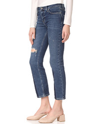 Free People Colorblocked Crop Flare Jeans