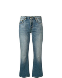 Saint Laurent Cropped Bootcut Jeans