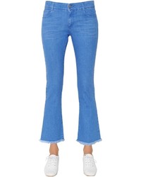 Stella McCartney Cropped Flared Cotton Denim Jeans
