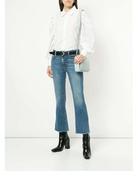 Frame Denim Cropped Flared Jeans