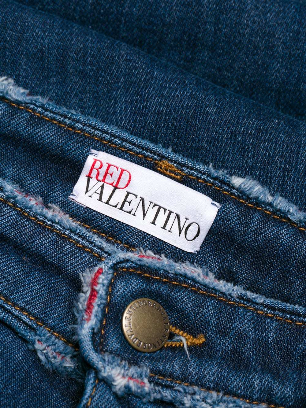 RED Valentino Cropped Flared Jeans, $169, farfetch.com