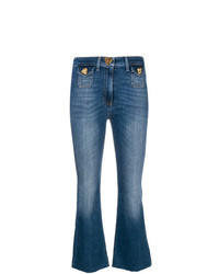 Elisabetta Franchi Cropped Flared Jeans