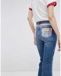 Wrangler Cropped Stripe Flare Jean