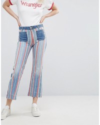 Wrangler Cropped Stripe Flare Jean