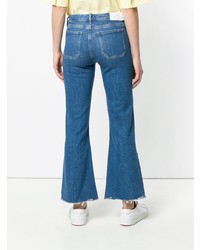 MiH Jeans Distressed Detail Flared Jeans