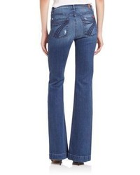 7 For All Mankind Dojo Distressed Flared Jeans