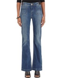 Each X Other Lambskin Trim Classic Flare Jeans