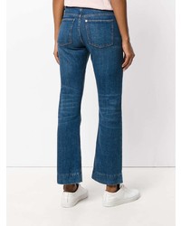 Alexa Chung Flare Button Jeans