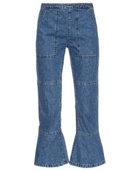 Rachel Comey Flared Hem Mid Rise Denim Jeans