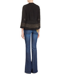Just Cavalli Flared Jeans With Embroidered Pockets