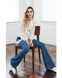 Olivia Palermo + Chelsea28 High Rise Flare Jeans