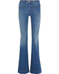 Stella McCartney High Rise Flared Jeans Mid Denim