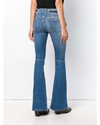 Unravel Project Lace Up Flared Jeans