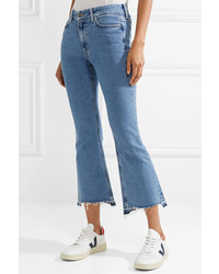 M.i.h Jeans Marty Cropped High Rise Flared Jeans