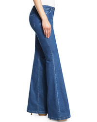 Michael Kors Michl Kors Collection Medium Wash Flared Jeans Indigo