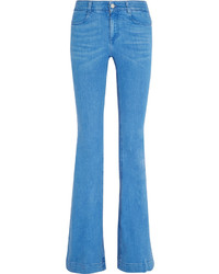 Stella McCartney Mid Rise Flared Jeans Blue