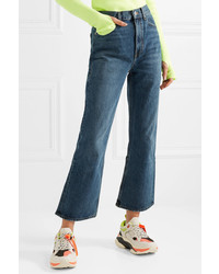 Proenza Schouler Pswl Cropped High Rise Flared Jeans